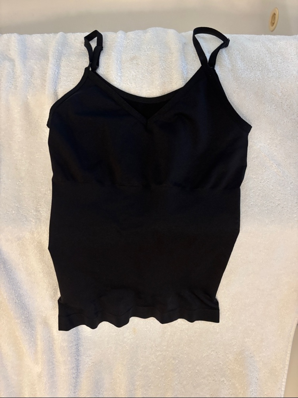 Skinnygirl Black Seamless Adjustable-Strap Cami